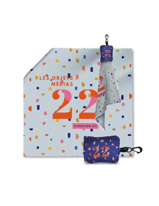 CHIFFON DE NETTOYAGE EN MICROFIBRE AVEC POCHETTE 150x150mm