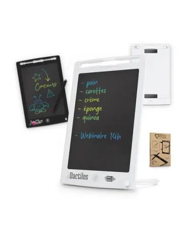 TABLETTE ARDOISE NUMERIQUE LCD COLORE ANTI-EFFACEMENT 8.5 POUCES