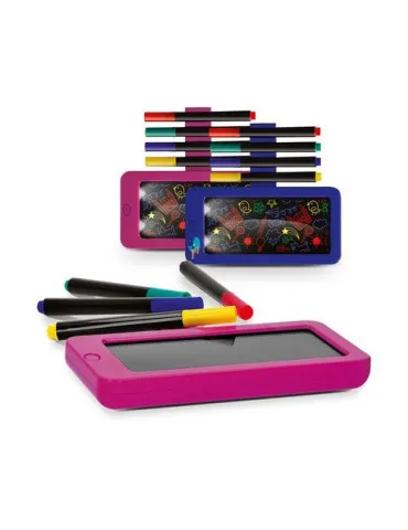 ARDOISE LUMINEUSE NOIRE AVEC LED 14 X 13 cm