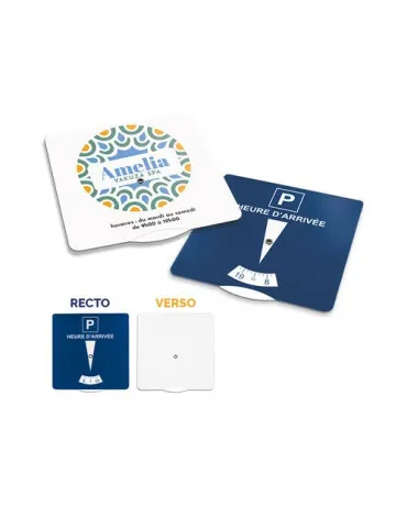 DISQUE DE STATIONNEMENT CARTON 15 X 15 CM