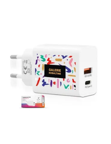 CHARGEUR SECTEUR RAPIDE 20 W SORTIES USB QC3.0 & TYPE-C PD