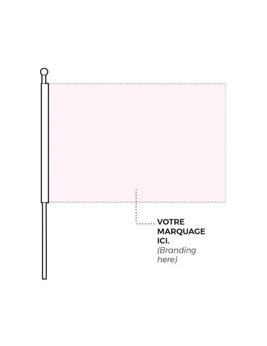 MINI DRAPEAU DE SUPPORTER