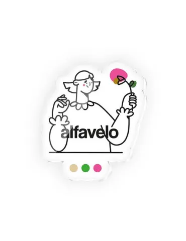 BADGE PLASTIQUE (PMMA) AVEC AIMANT ENTRE 20 cm2 et MAXI 40 cm2