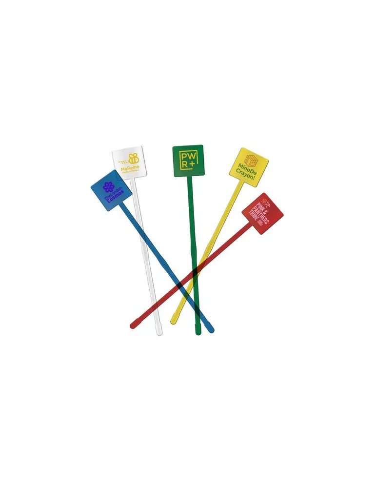 AGITATEUR COCKTAIL CARRE SPATULE 190 mm