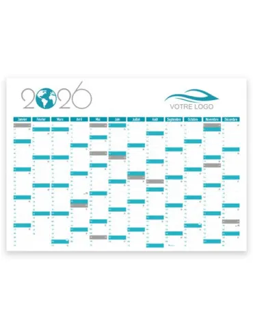 Carto planning géant | Calendrier 2026