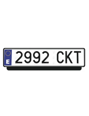 plaque d'immatriculation