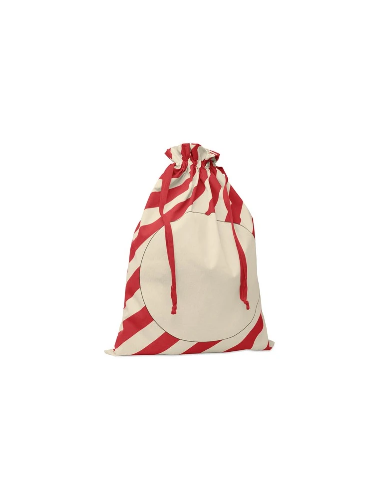 LAUKKU Grand sac coton Père Noël