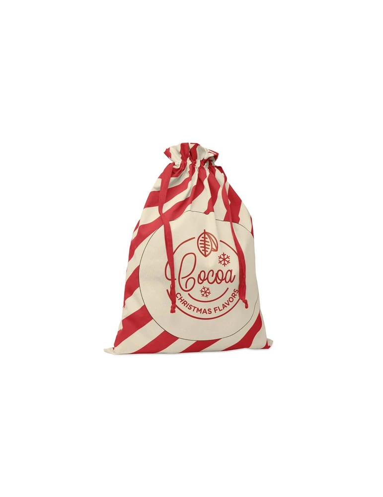 LAUKKU Grand sac coton Père Noël