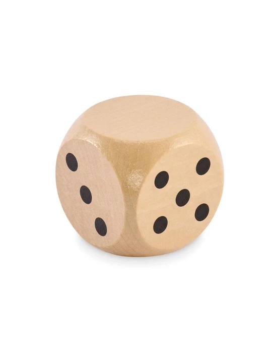DADO Dés en bois Schima de 5cm dia