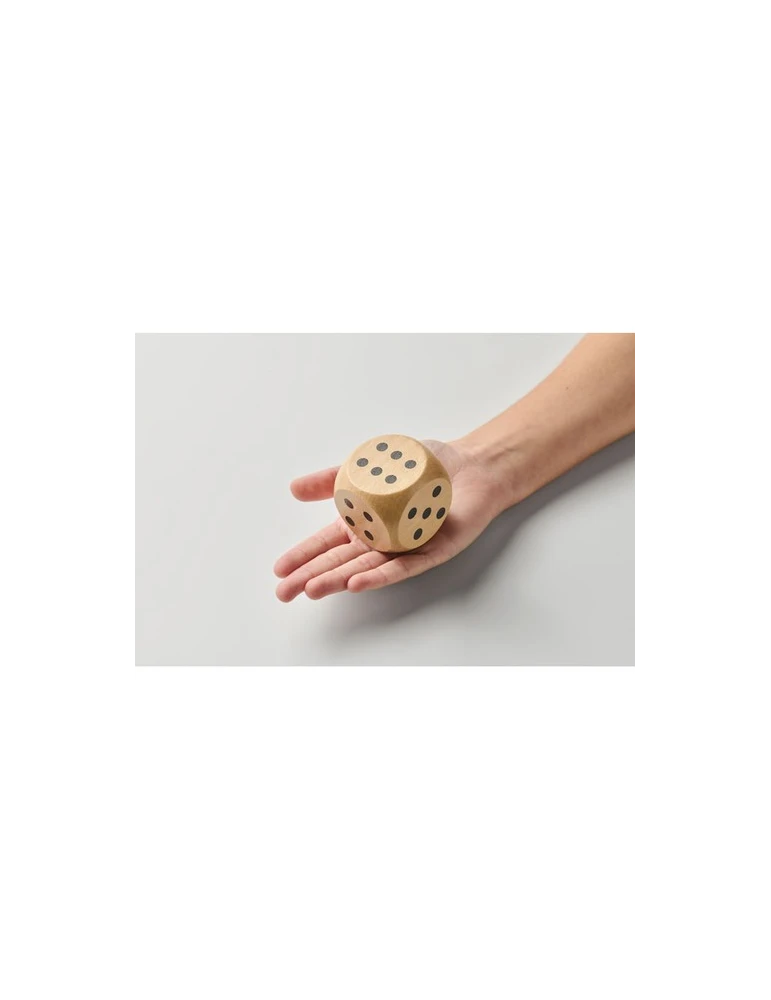 DADO Dés en bois Schima de 5cm dia