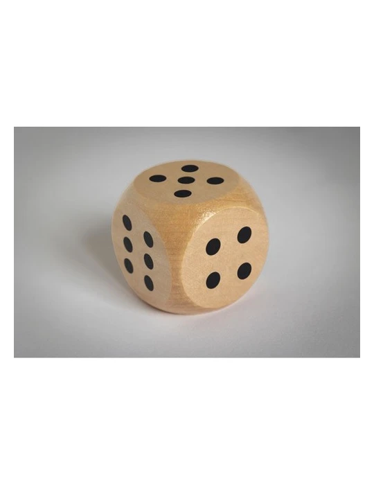 DADO Dés en bois Schima de 5cm dia