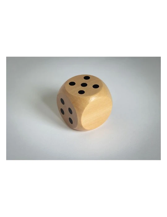 DADO Dés en bois Schima de 5cm dia