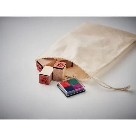 Set de 8 tampons en bois STAMPIE