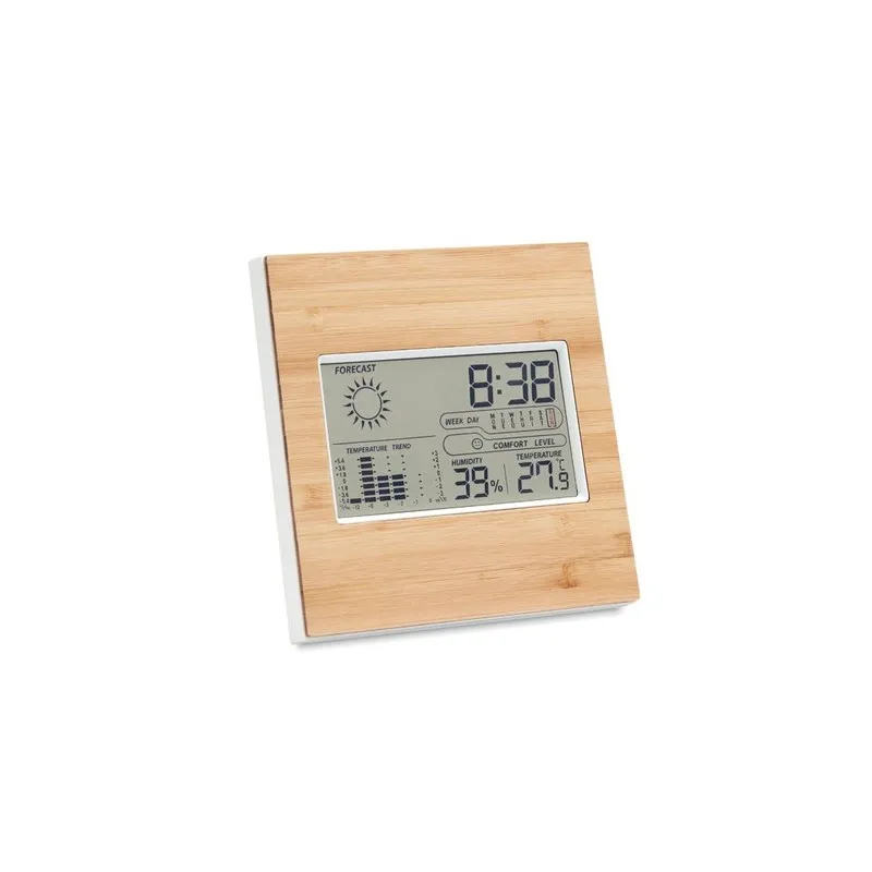 Station Météo en Bambou TURKU - Élégance et Précision