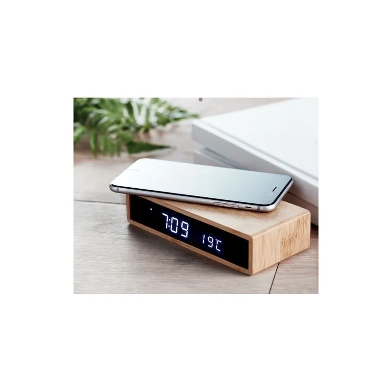 Chargeur sans fil en bambou MORO : Écologique et Pratique