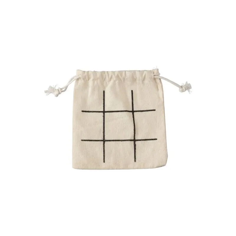 Jeu de Morpion en Bois Naturel - Waltraud