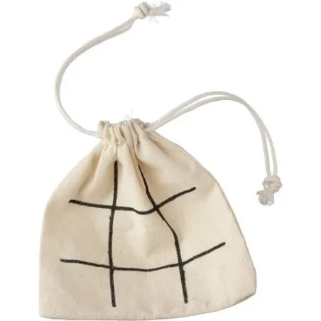 Jeu de Morpion en Bois Naturel - Waltraud