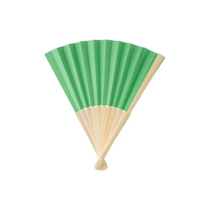 Éventail en bambou et papier Elio - Élégance et fraîcheur Personnalisé