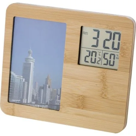 Station Météo en Bambou Colton - Élégance et Fonctionnalité