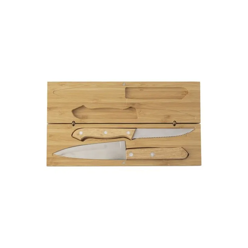 Ensemble de 2 Couteaux en Bambou Tony