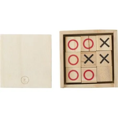 Jeu de Morpion en Bois Alessio - Amusement Durable