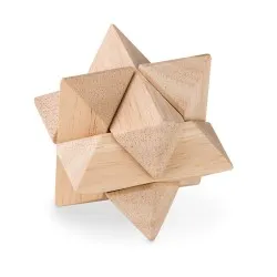 Casse-tête Étoile en Bois – Star Brain Teaser 2