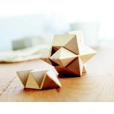 Casse-tête Étoile en Bois – Star Brain Teaser