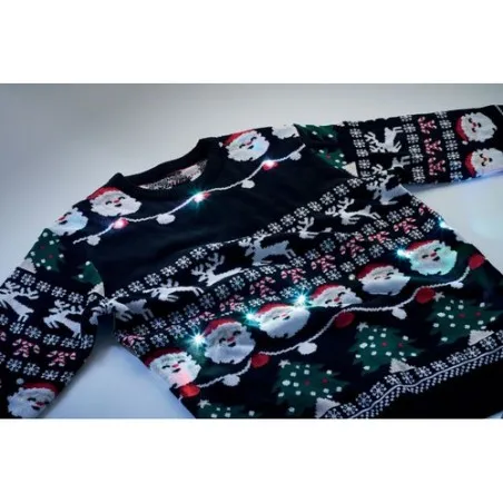 Pull LED de Noël L/XL - Brillez en Fête !