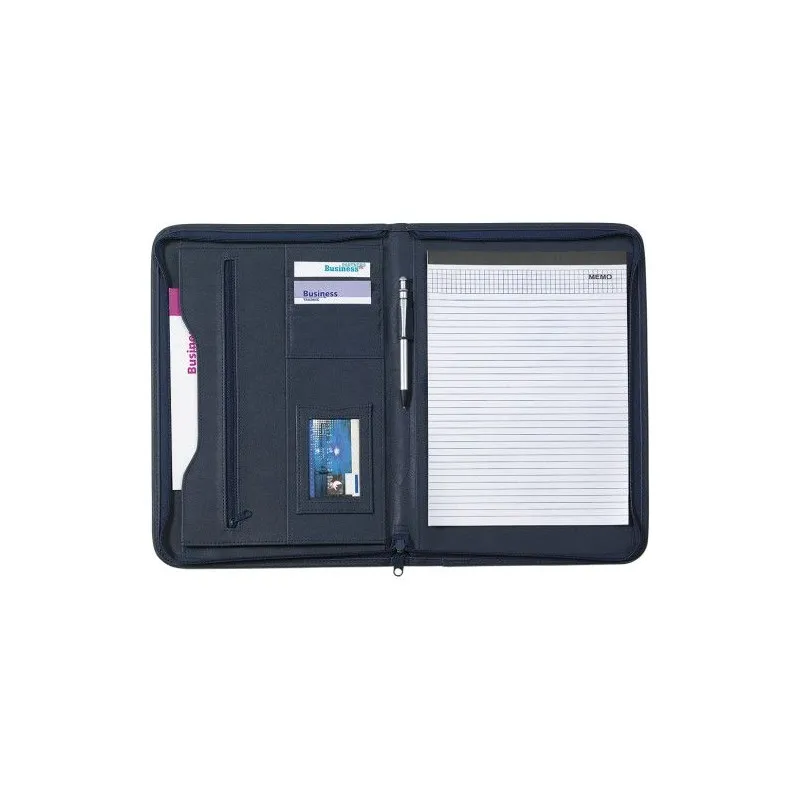 Conférencier A4 Zippé en PVC Katelyn