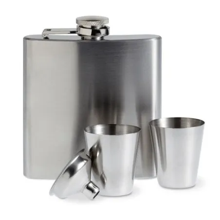 Flacon de poche SLIMMY FLASK SET avec gobelets