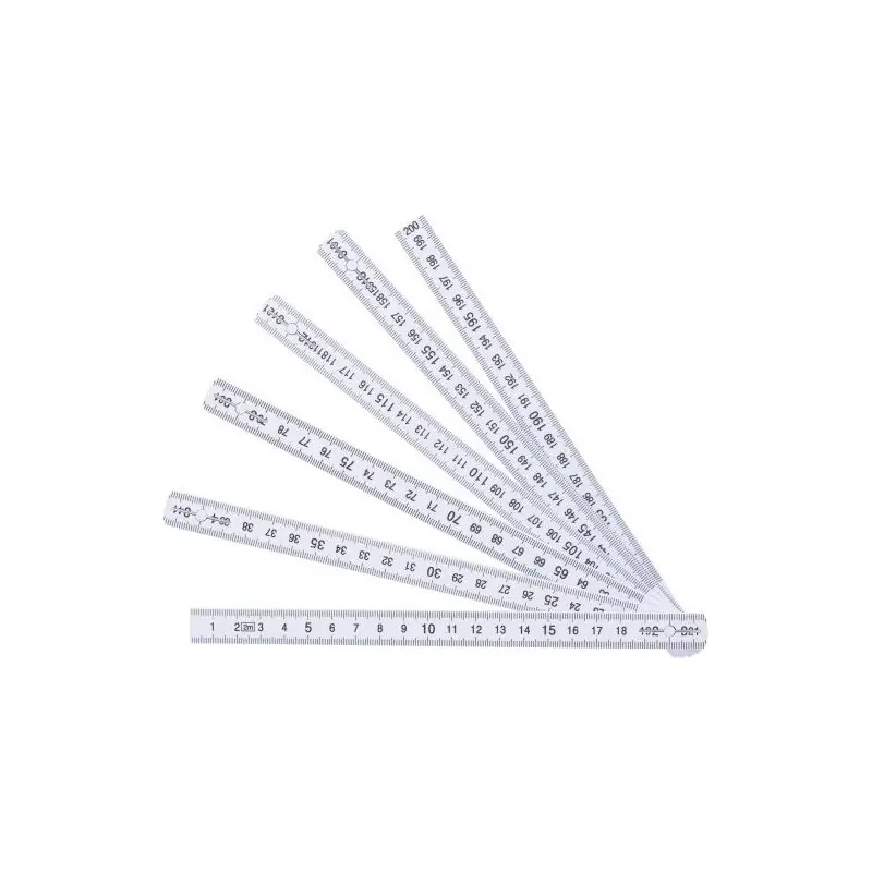 Mètre-pliant publicitaire 2 m en plastique Karl Personnalisé