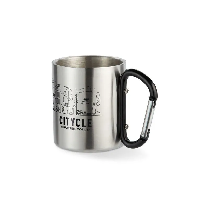 Mug Acier Inox avec Anse Mousqueton - TRUMBO