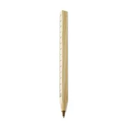 Stylo Bille et Règle en Bois WOODAVE - Pratique et Élégant 2
