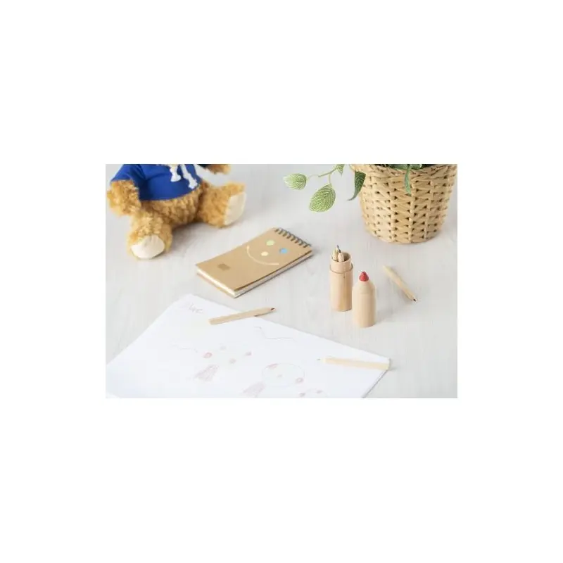 Tube en bois de 6 crayons Francis