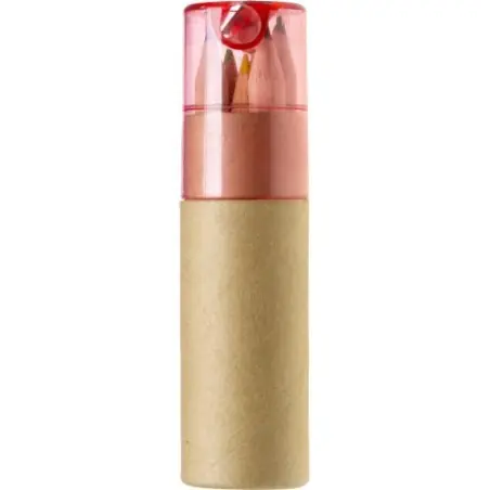 Tube de 6 Crayons Libbie avec Taille-Crayon