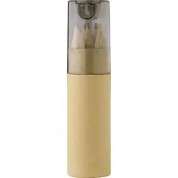 Tube de 6 Crayons Libbie avec Taille-Crayon 2