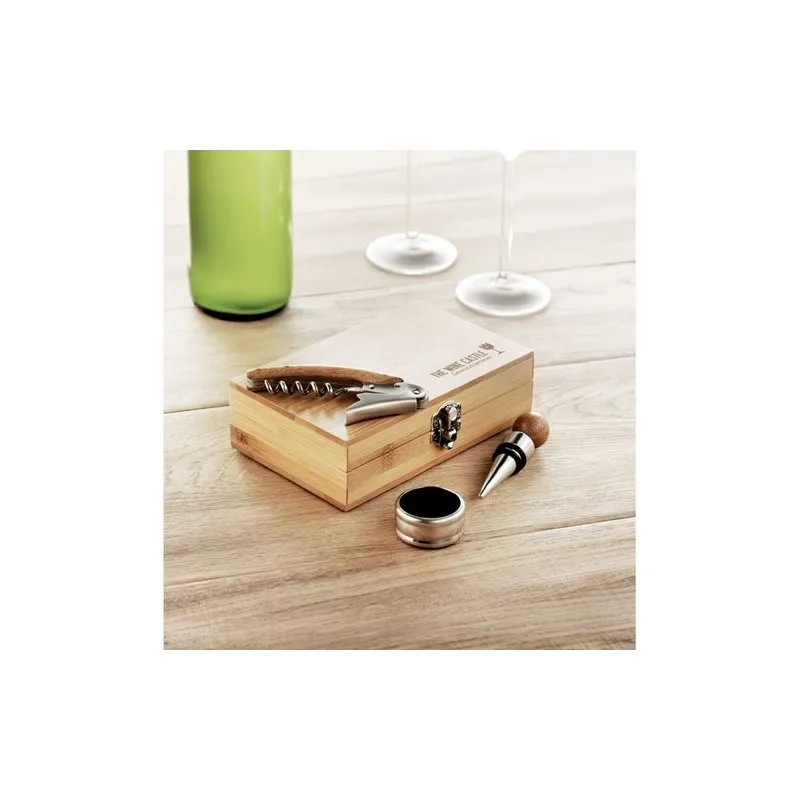 Coffret de Sommelier en Bambou SONOMA